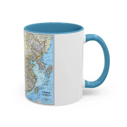 China 1 (1991) (Map) Accent Coffee Mug - Go Mug Yourself