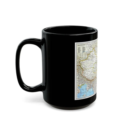 China 1 (1991) (Map) Black Coffee Mug-Go Mug Yourself