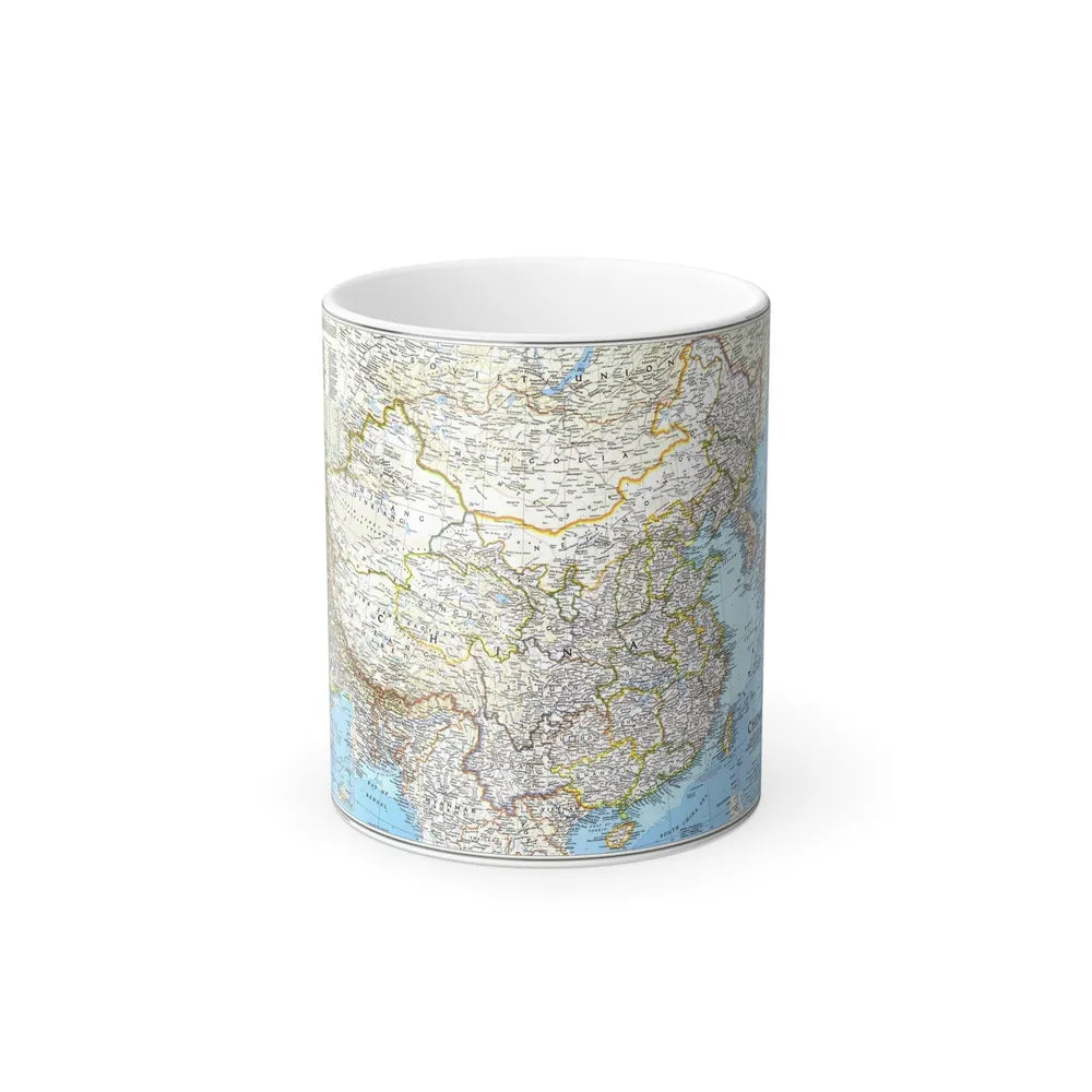 China 1 (1991) (Map) Color Changing Mug 11oz-11oz-Go Mug Yourself