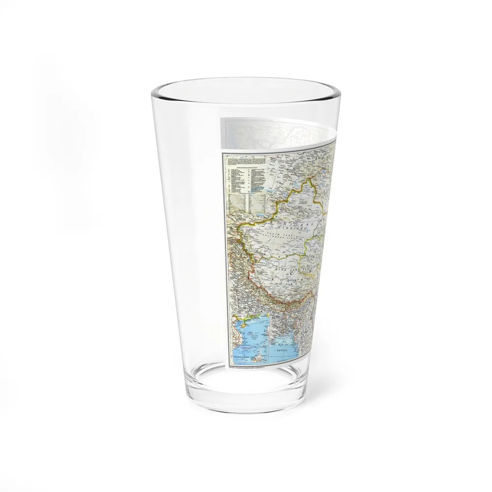 China 1 (1991) (Map) Pint Glass 16oz-Go Mug Yourself