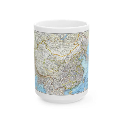 China 1 (1991) (Map) White Coffee Mug-15oz-Go Mug Yourself