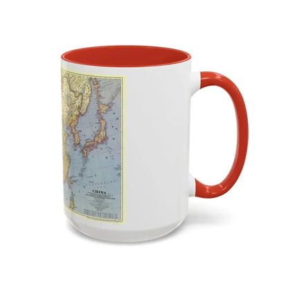 China (1945) (Map) Accent Coffee Mug - Go Mug Yourself