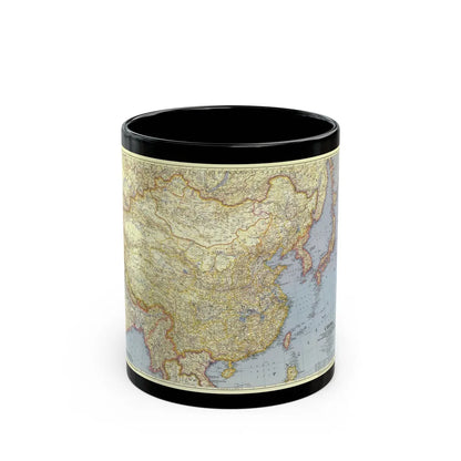 China (1945) (Map) Black Coffee Mug-11oz-Go Mug Yourself