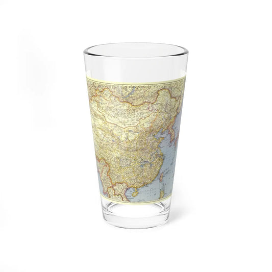 China (1945) (Map) Pint Glass 16oz-16oz-Go Mug Yourself