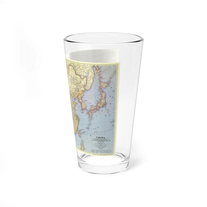 China (1945) (Map) Pint Glass 16oz-Go Mug Yourself