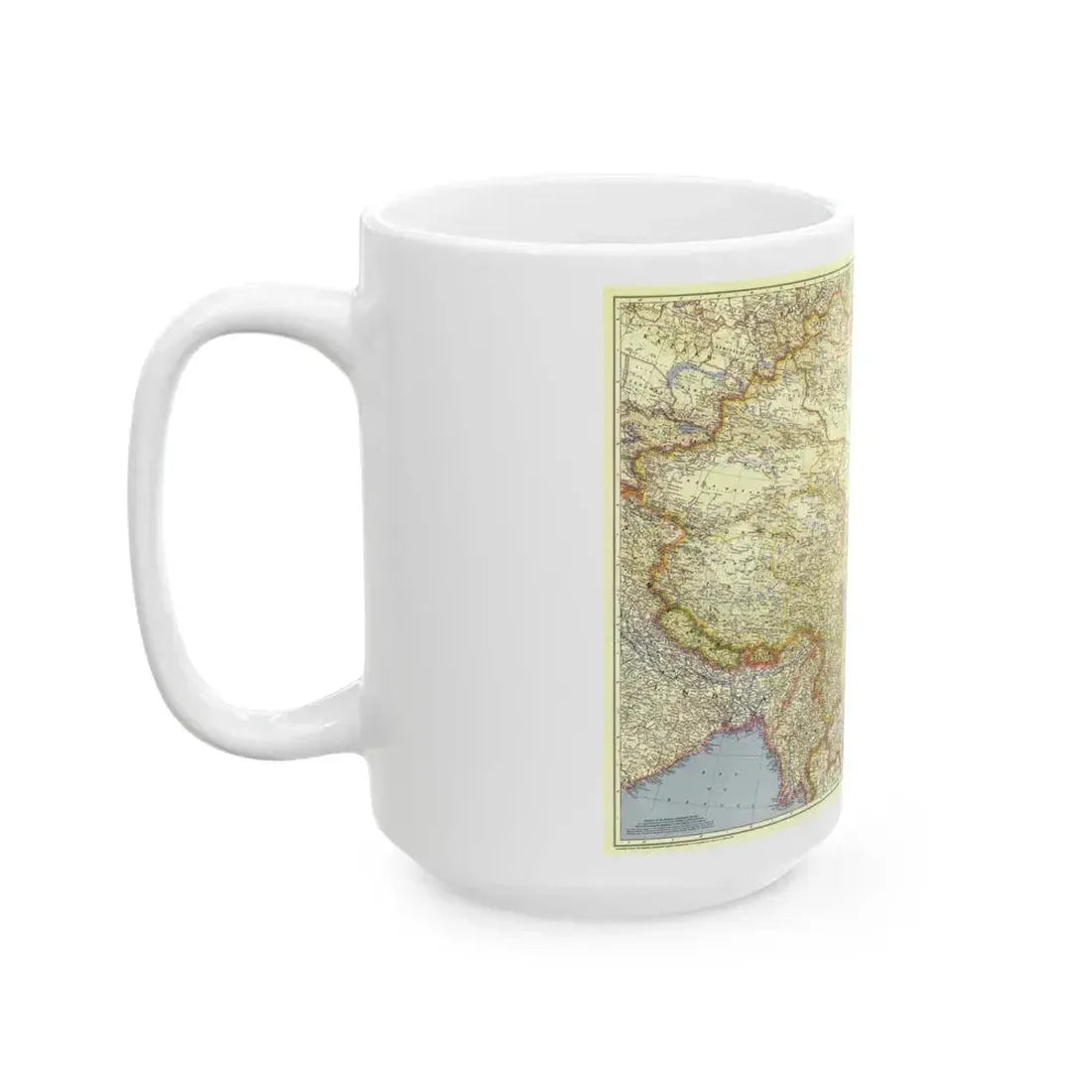 China (1945) (Map) White Coffee Mug - Go Mug Yourself