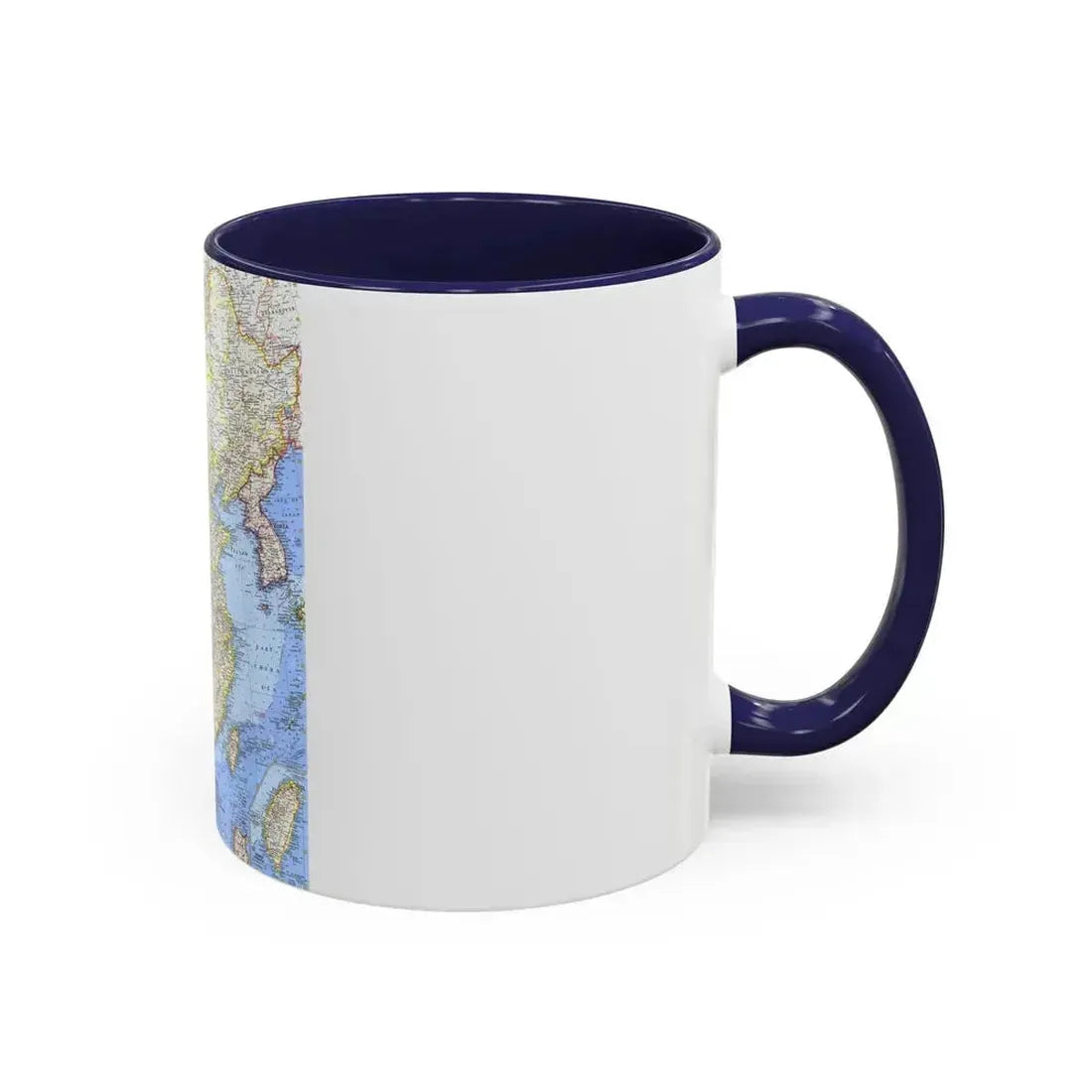 China (1964) (Map) Accent Coffee Mug - Go Mug Yourself