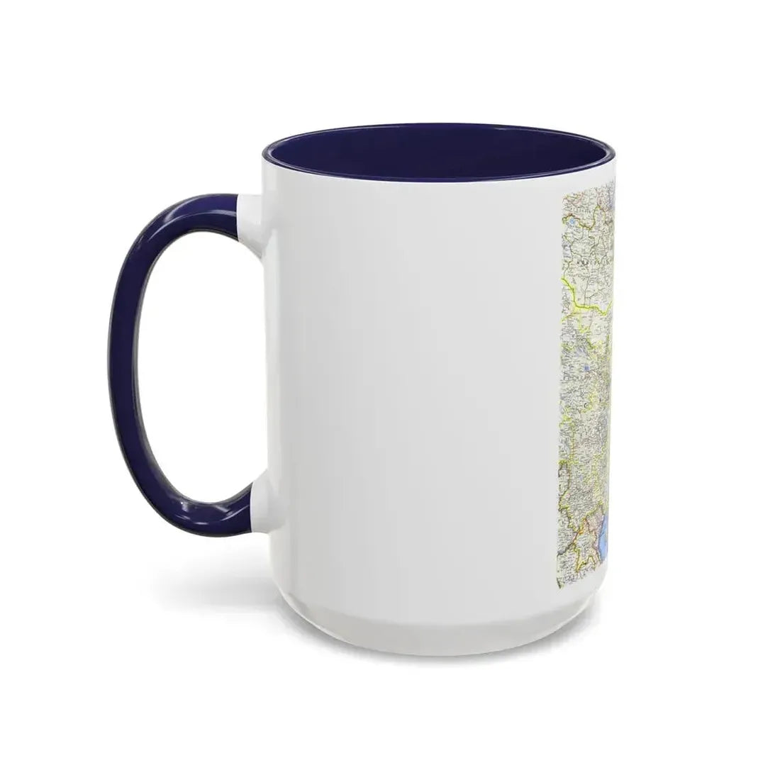 China (1964) (Map) Accent Coffee Mug - Go Mug Yourself