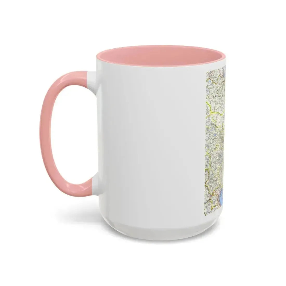 China (1964) (Map) Accent Coffee Mug - Go Mug Yourself