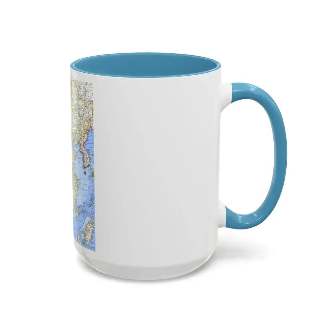 China (1964) (Map) Accent Coffee Mug - Go Mug Yourself