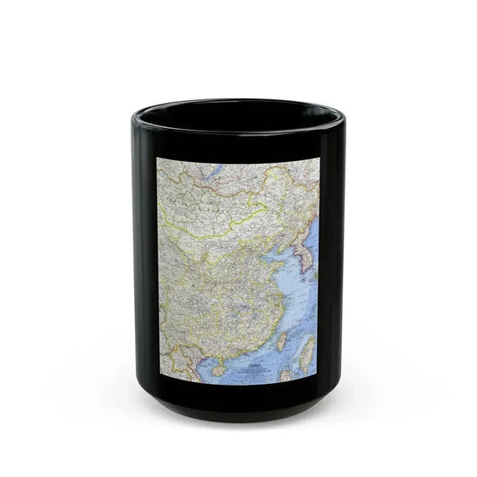 China (1964) (Map) Black Coffee Mug 15oz - Go Mug Yourself