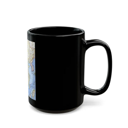 China (1964) (Map) Black Coffee Mug-Go Mug Yourself