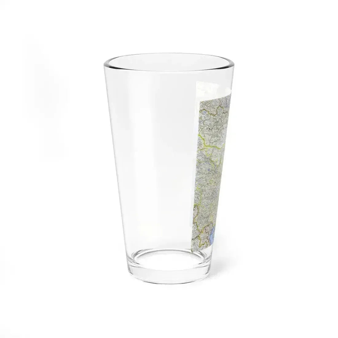 China (1964) (Map) Pint Glass 16oz - Go Mug Yourself