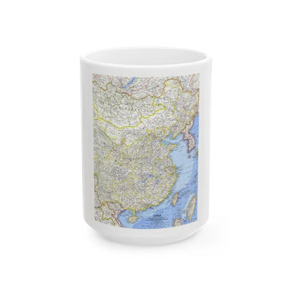 China (1964) (Map) White Coffee Mug-15oz-Go Mug Yourself