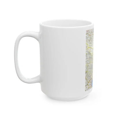 China (1964) (Map) White Coffee Mug-Go Mug Yourself