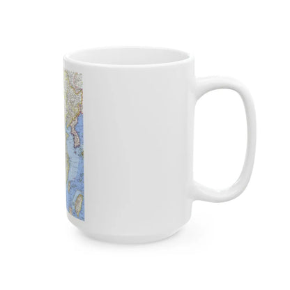 China (1964) (Map) White Coffee Mug-Go Mug Yourself