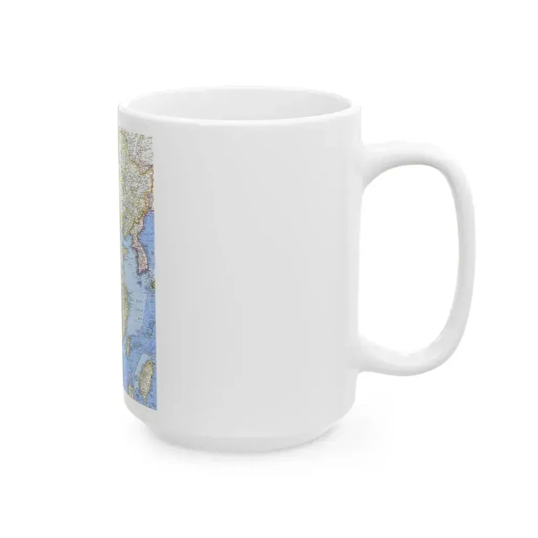 China (1964) (Map) White Coffee Mug - Go Mug Yourself