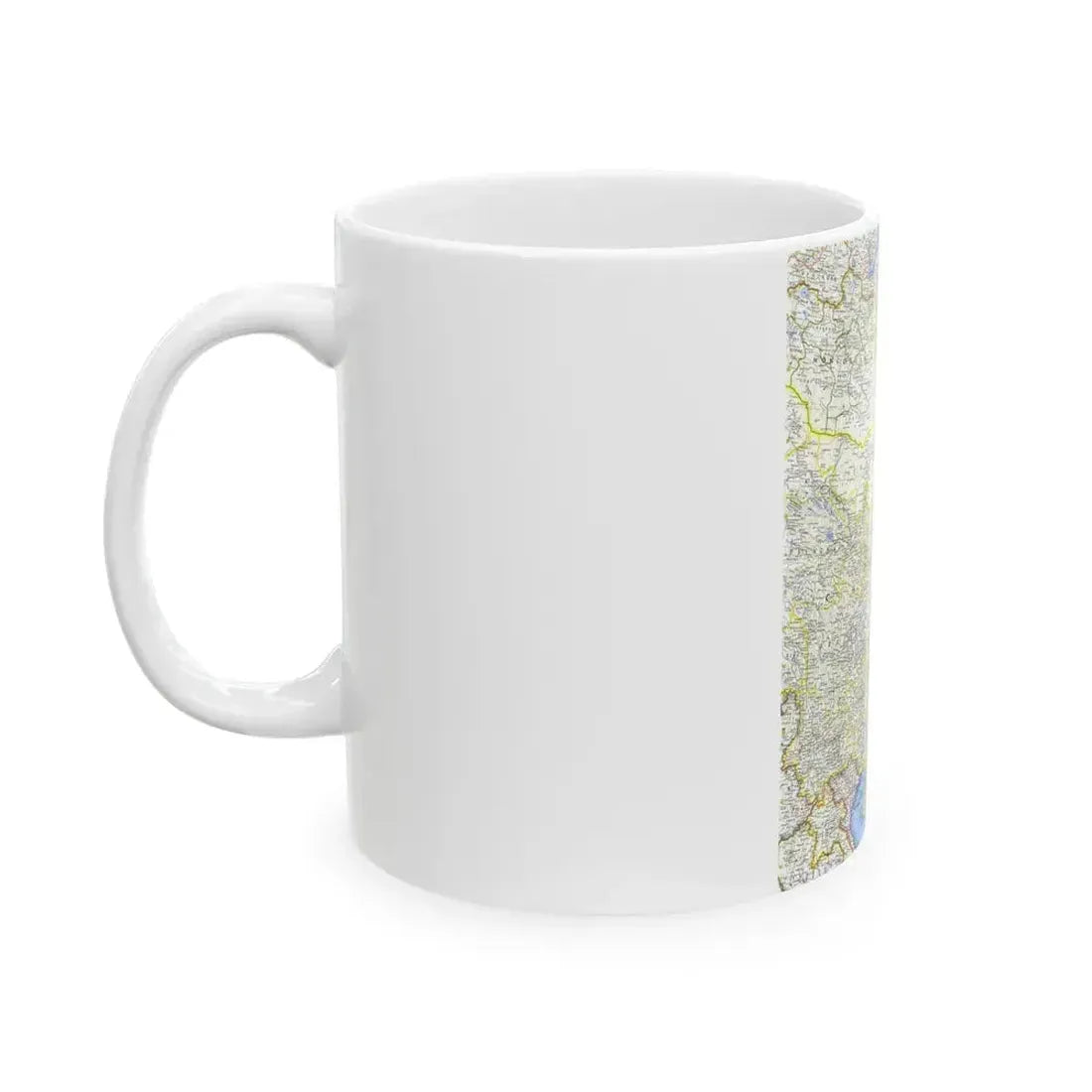 China (1964) (Map) White Coffee Mug - Go Mug Yourself