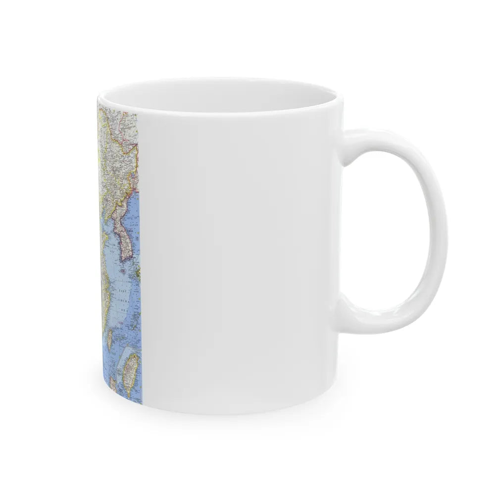 China (1964) (Map) White Coffee Mug-Go Mug Yourself