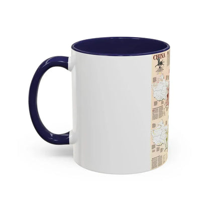 China 2 (1991) (Map) Accent Coffee Mug - Go Mug Yourself