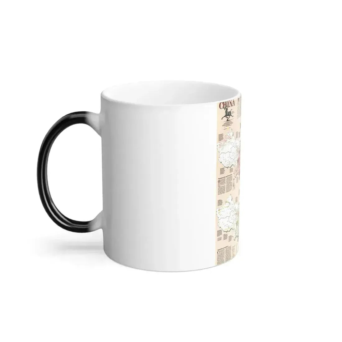 China 2 (1991) (Map) Color Changing Mug 11oz - Go Mug Yourself