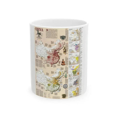 China 2 (1991) (Map) White Coffee Mug 11oz - Go Mug Yourself