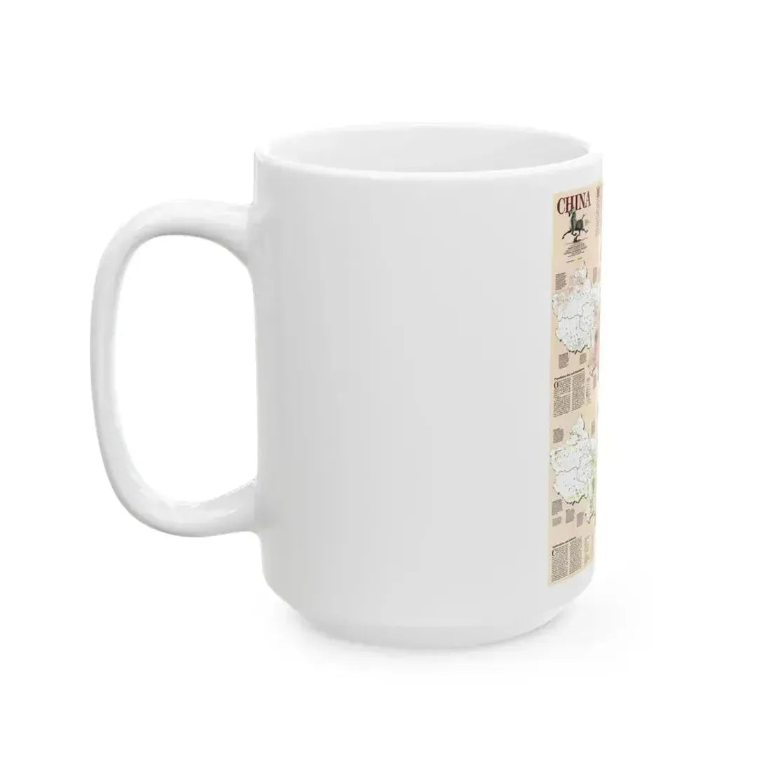 China 2 (1991) (Map) White Coffee Mug - Go Mug Yourself