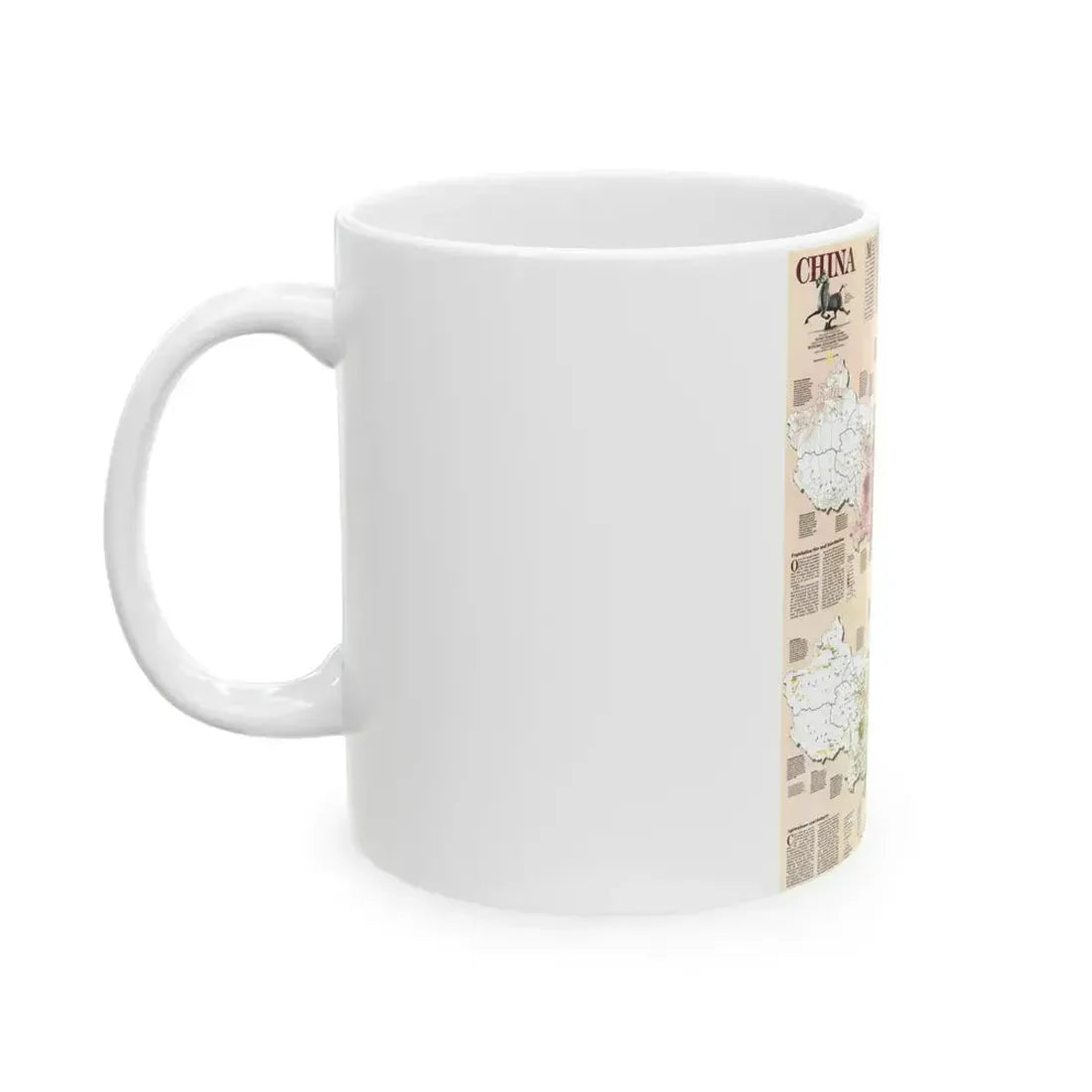 China 2 (1991) (Map) White Coffee Mug - Go Mug Yourself