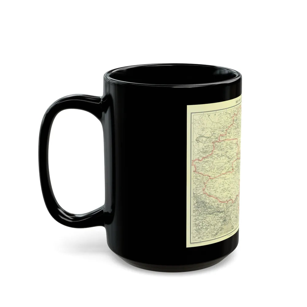 China and its Territories (1912) (Map) Black Coffee Mug-Go Mug Yourself