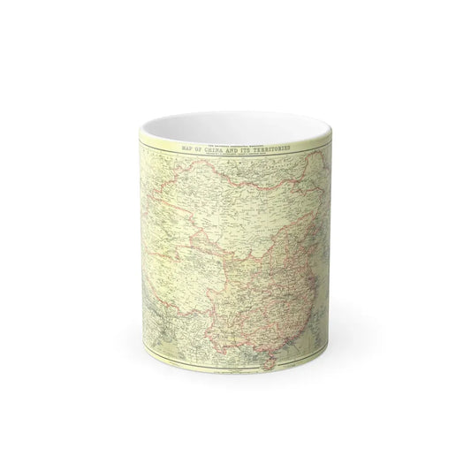 China and its Territories (1912) (Map) Color Changing Mug 11oz Default Title 11oz - Go Mug Yourself