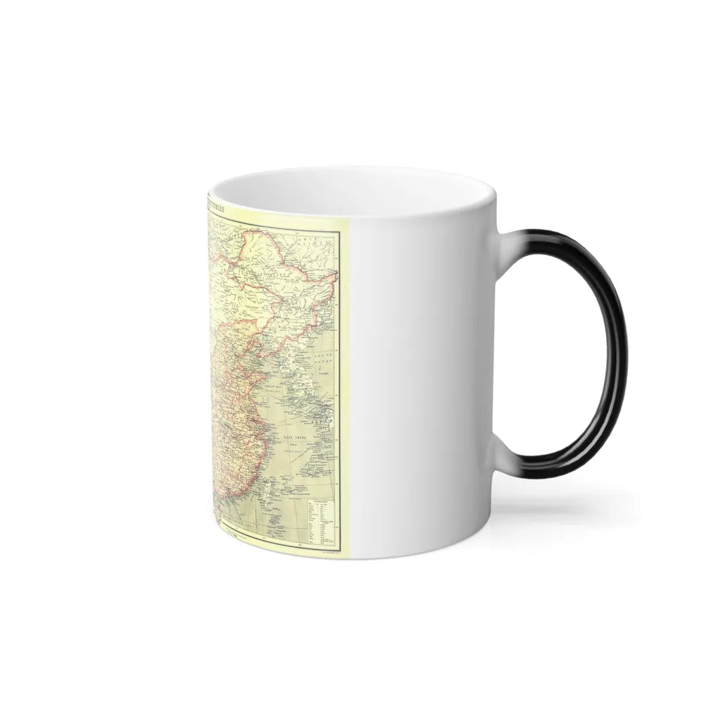 China and its Territories (1912) (Map) Color Changing Mug 11oz-Go Mug Yourself