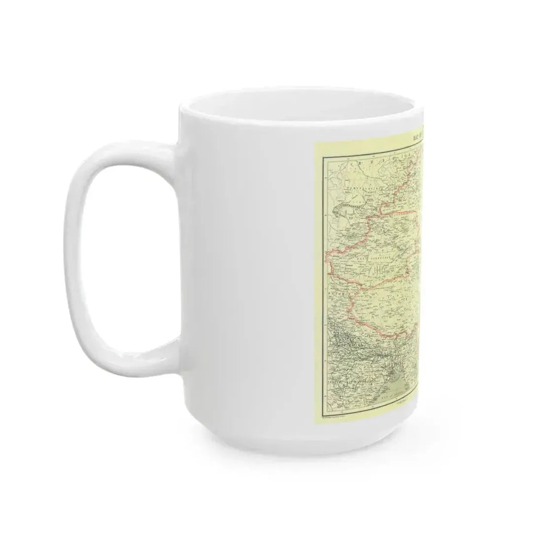 China and its Territories (1912) (Map) White Coffee Mug - Go Mug Yourself
