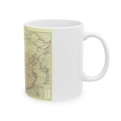 China and its Territories (1912) (Map) White Coffee Mug-Go Mug Yourself