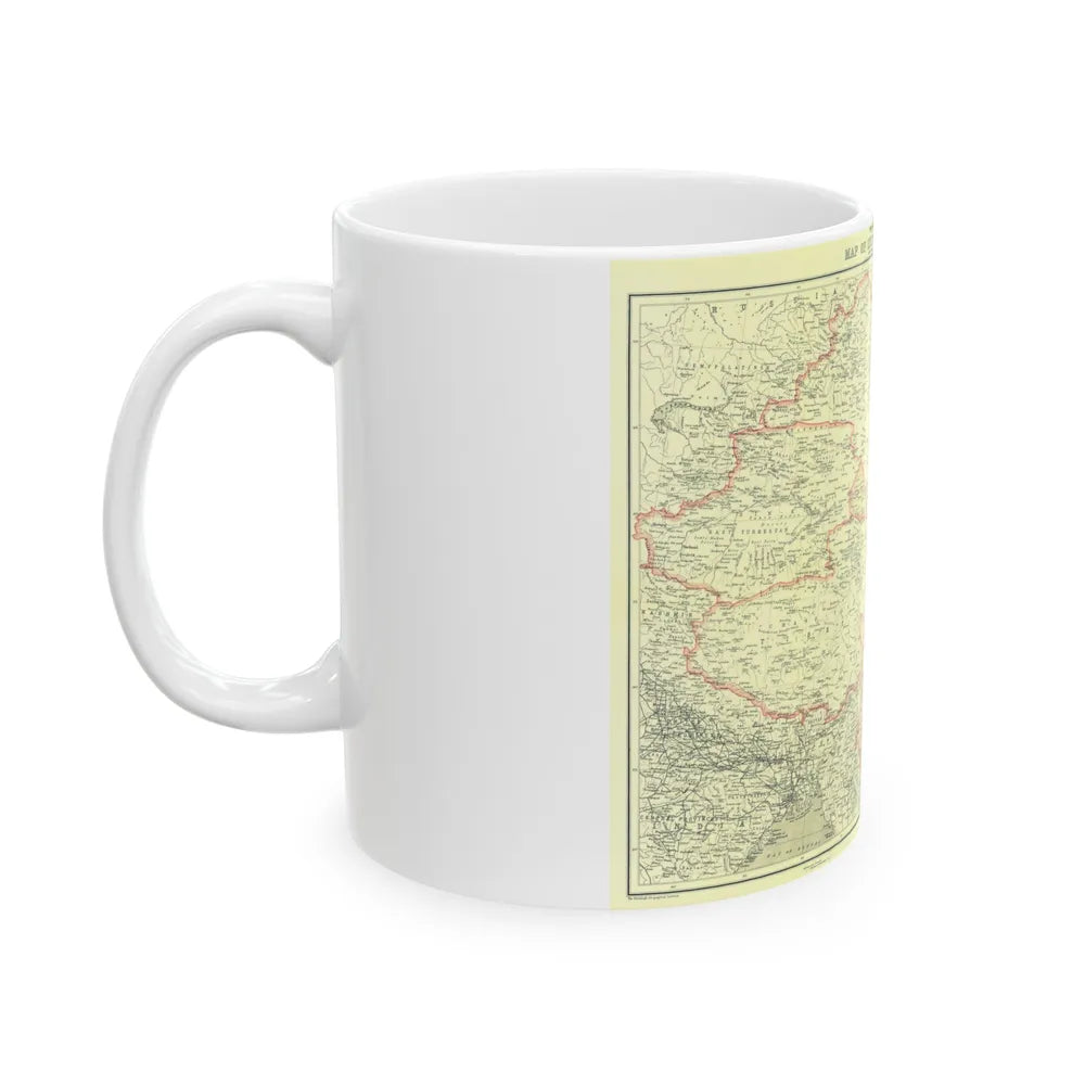 China and its Territories (1912) (Map) White Coffee Mug-Go Mug Yourself