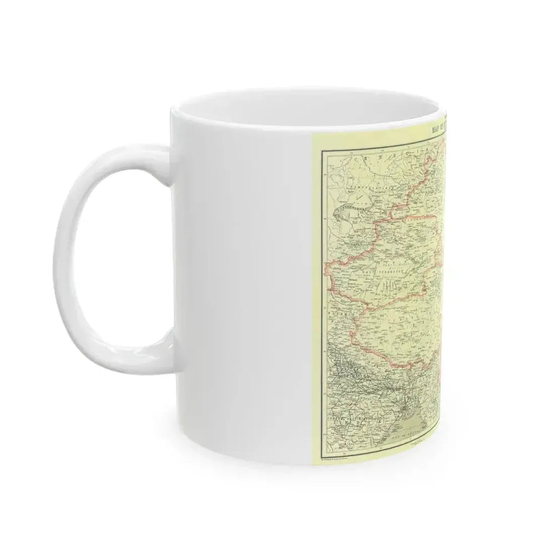 China and its Territories (1912) (Map) White Coffee Mug - Go Mug Yourself