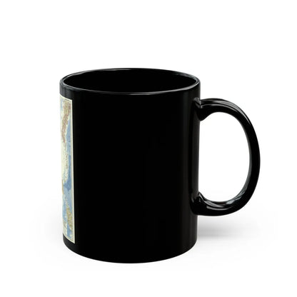 China Coast and Korea (1953) (Map) Black Coffee Mug-Go Mug Yourself