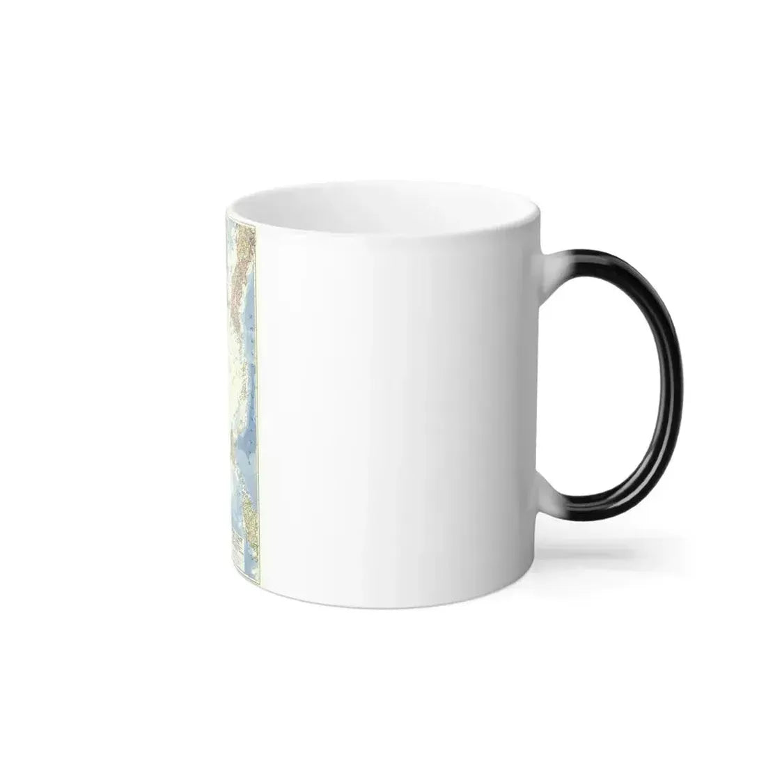 China Coast and Korea (1953) (Map) Color Changing Mug 11oz - Go Mug Yourself
