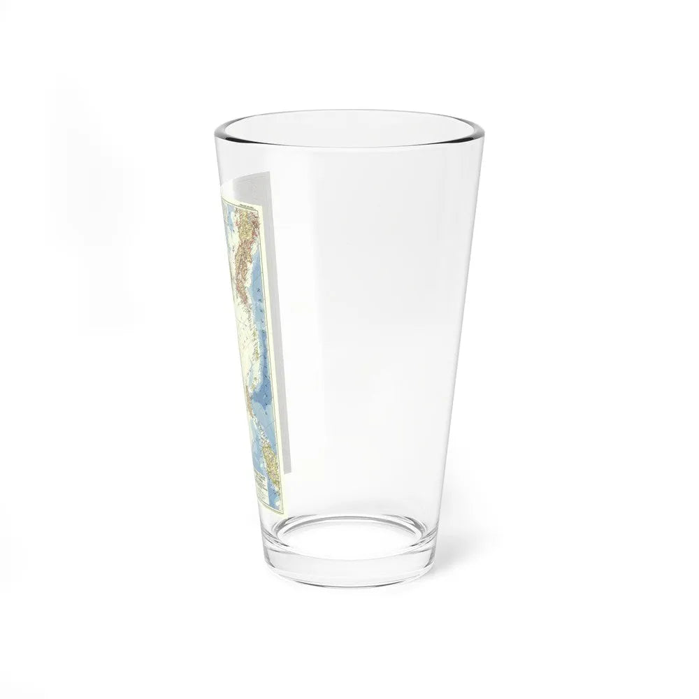 China Coast and Korea (1953) (Map) Pint Glass 16oz-Go Mug Yourself