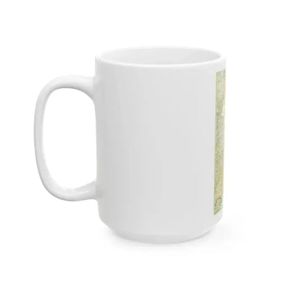 China Coast and Korea (1953) (Map) White Coffee Mug - Go Mug Yourself