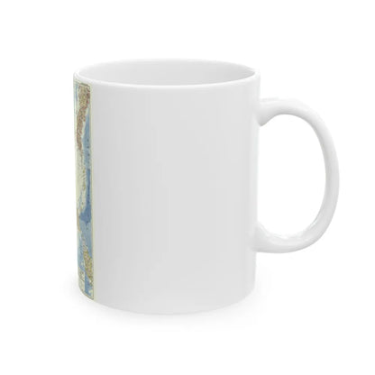 China Coast and Korea (1953) (Map) White Coffee Mug-Go Mug Yourself