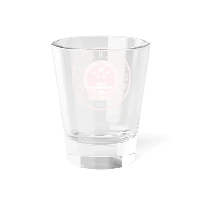 扬州经济技术开发区人民法院印章样 (China) (Coat of Arms) Shot Glass 1.5oz - Go Mug Yourself