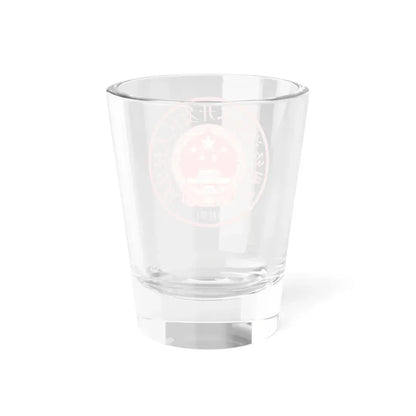 扬州经济技术开发区人民法院印章样 (China) (Coat of Arms) Shot Glass 1.5oz - Go Mug Yourself