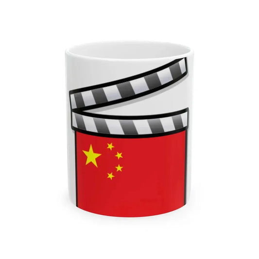 China film clapperboard (China) White Coffee Mug 11oz - Go Mug Yourself