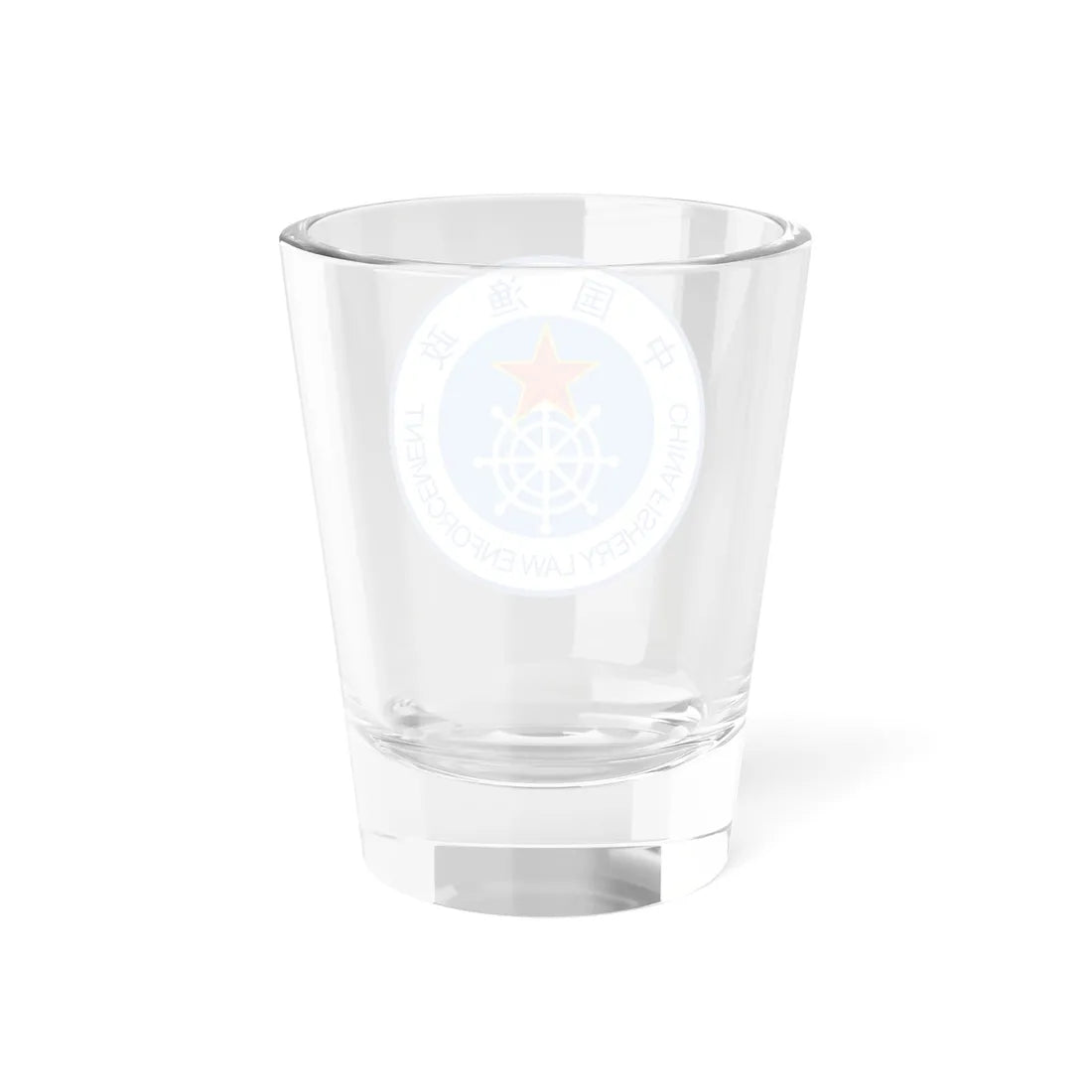CHINA FISHERY LAW ENFORCEMENT badge (China) (Coat of Arms) Shot Glass 1.5oz - Go Mug Yourself