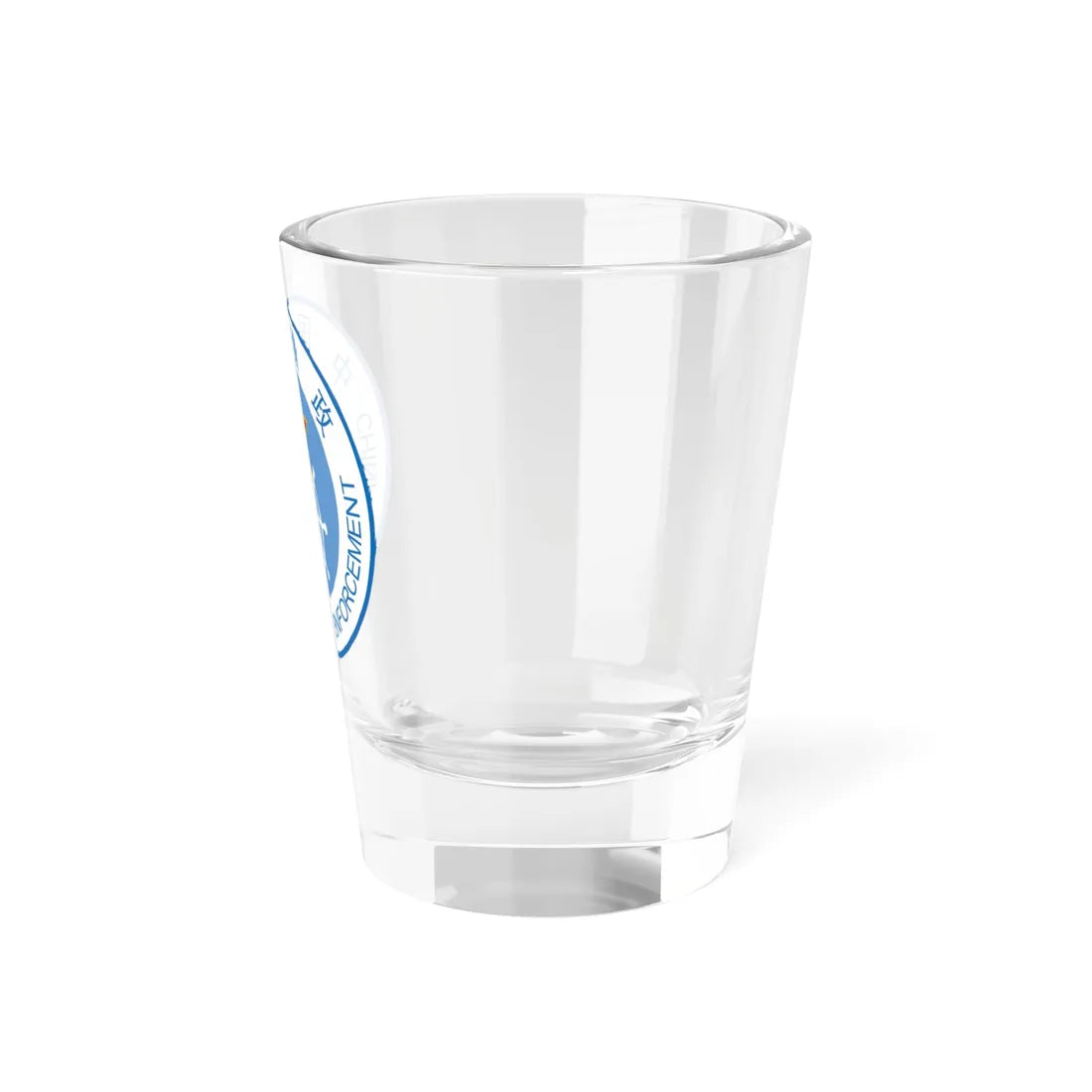 CHINA FISHERY LAW ENFORCEMENT badge (China) (Coat of Arms) Shot Glass 1.5oz - Go Mug Yourself