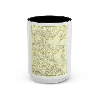 China, North Eastern (1900) (Map) Accent Coffee Mug 15oz Black - Go Mug Yourself