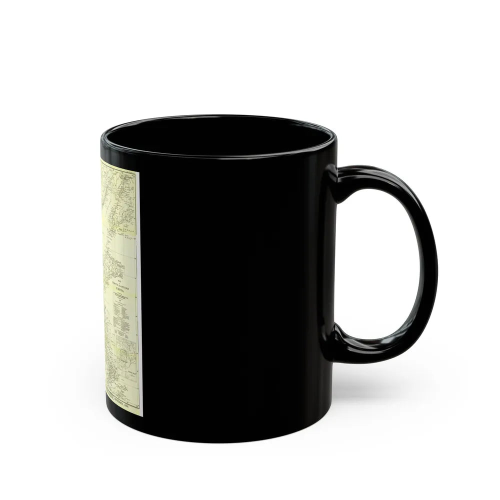 China, North Eastern (1900) (Map) Black Coffee Mug-Go Mug Yourself