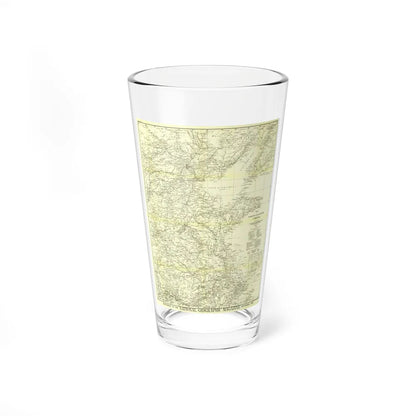 China, North Eastern (1900) (Map) Pint Glass 16oz-16oz-Go Mug Yourself