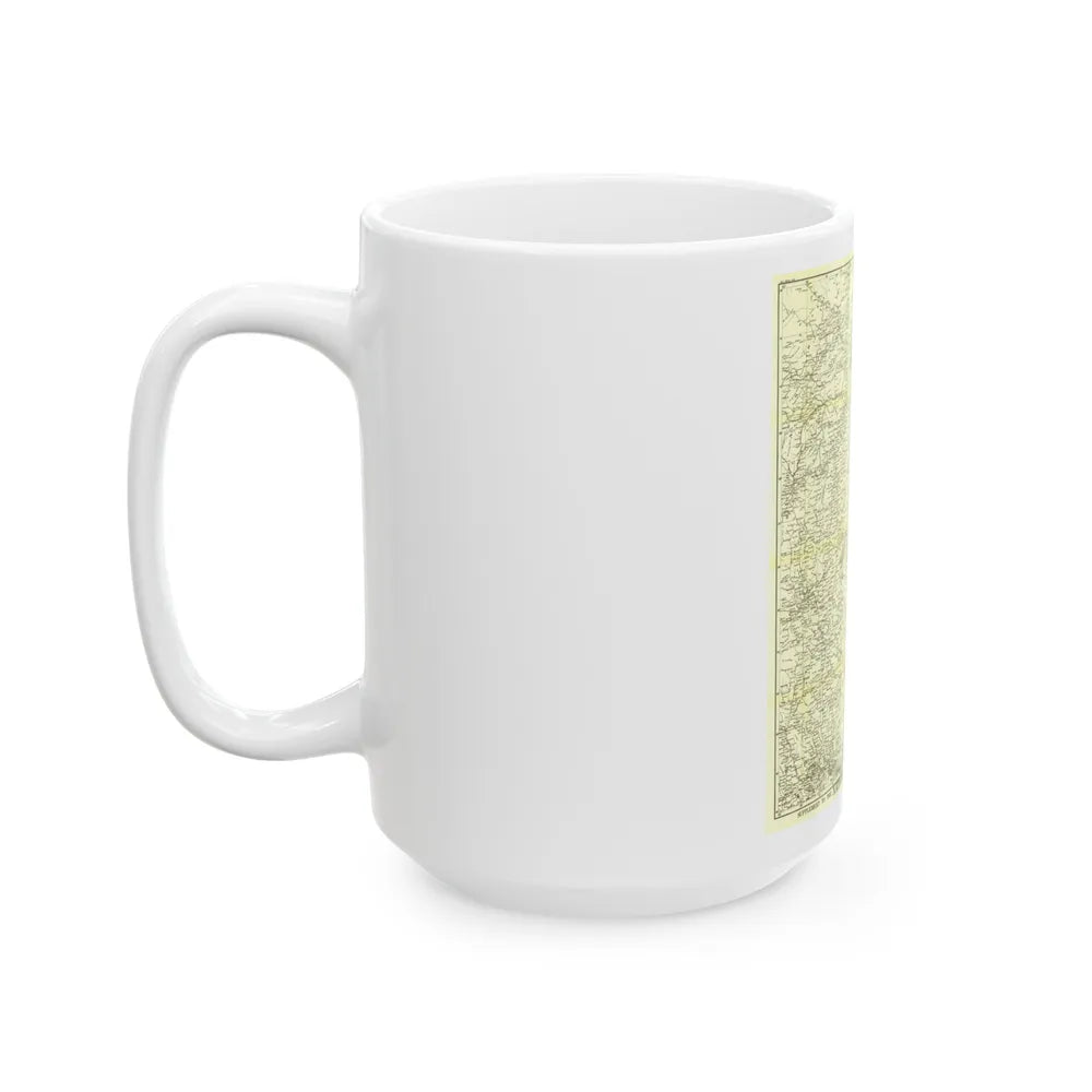 China, North Eastern (1900) (Map) White Coffee Mug-Go Mug Yourself