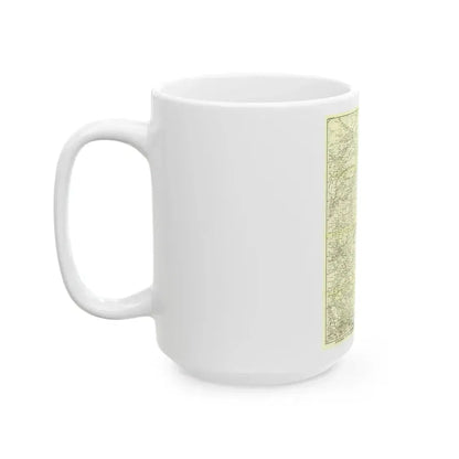 China, North Eastern (1900) (Map) White Coffee Mug - Go Mug Yourself